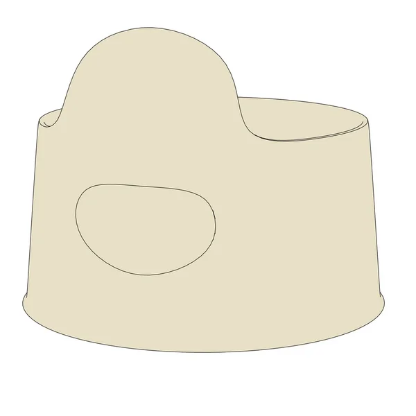 Cartoon image of piss pot — Stock Photo, Image