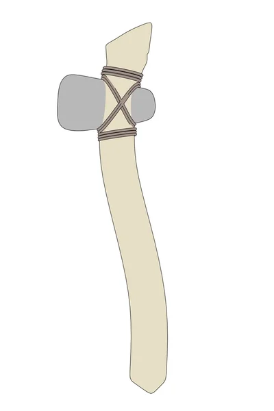 Cartoon image of prehistoric tool — Stock Photo, Image