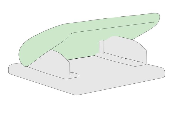 Cartoon image of punching machine