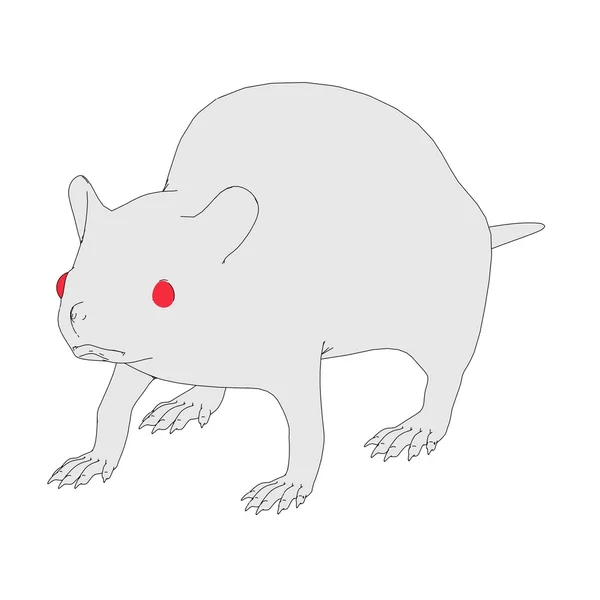 Cartoon afbeelding van rat dier — Stockfoto