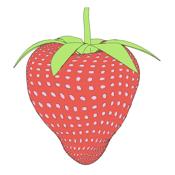 Imagen de dibujos animados de fruta de fresa — Foto de Stock