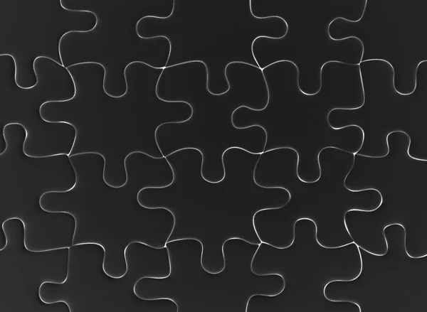 パズルの現実的な3Dレンダリング — ストック写真