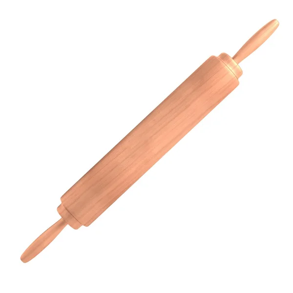 Realistic 3d render of rolling pin — Stock Photo, Image