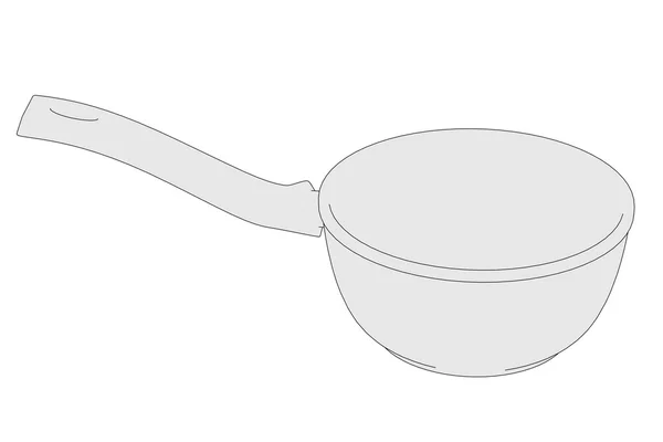 Image de dessin animé de la casserole — Photo