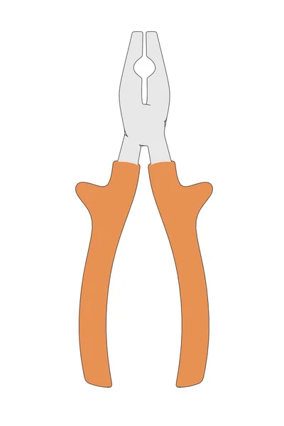 Cartoon image of pliers tool — Stock Photo, Image