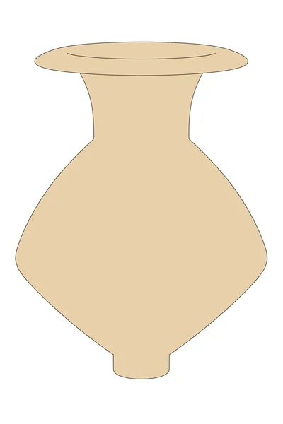 Карикатурное изображение доисторической вазы — стоковое фото