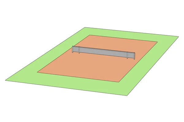 Image of tennis court — Stock Photo, Image