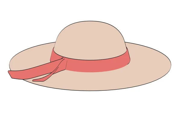 Imagen de dibujos animados de sombrero de verano —  Fotos de Stock