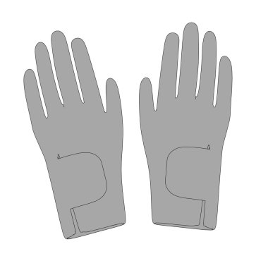 Kış eldiven çizgi film resim