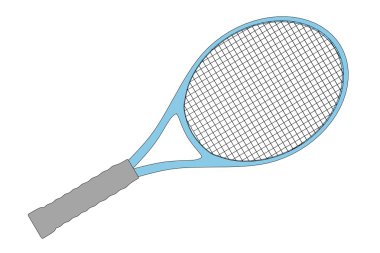 Tenis raketi çizgi film resim