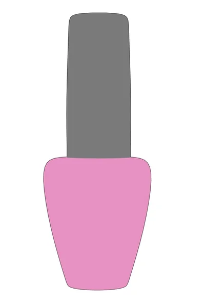 Cartoon image of nail polish — Stock Photo, Image