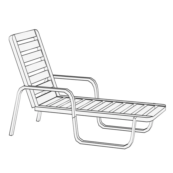 Cartoon image of sunbath seat — Stock Photo, Image