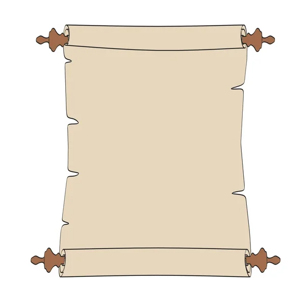 Карикатурное изображение бумажного свитка — стоковое фото