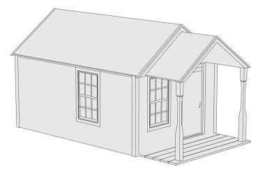 resim bizim evi çizgi film.