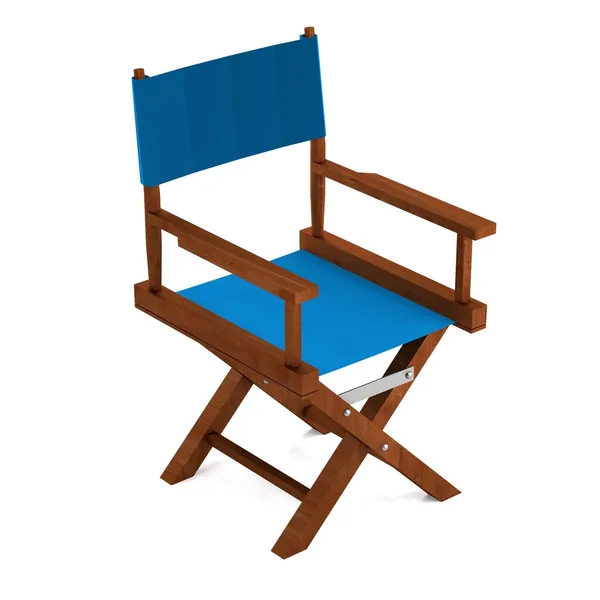 Realistic 3d render of director chair — Stock Photo, Image