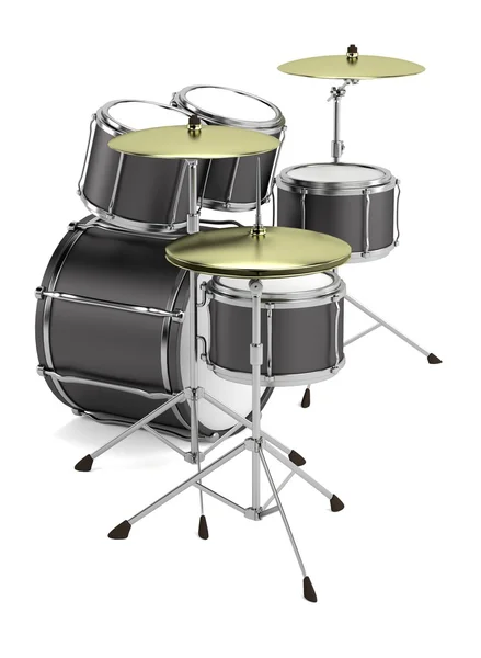 Drumset gerçekçi 3d render — Stok fotoğraf