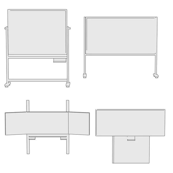 काले बोर्डों की कार्टून छवि — स्टॉक फ़ोटो, इमेज