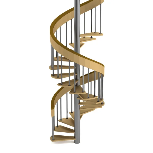 Valósághű 3d render a lépcsőn — Stock Fotó