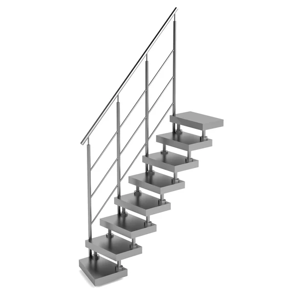 Realistyczne renderowanie 3d schodów — Zdjęcie stockowe
