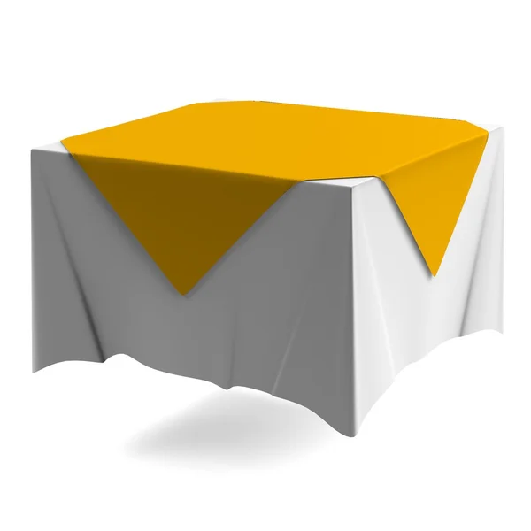 Realistic 3d render of tablecloth — Stock Photo, Image