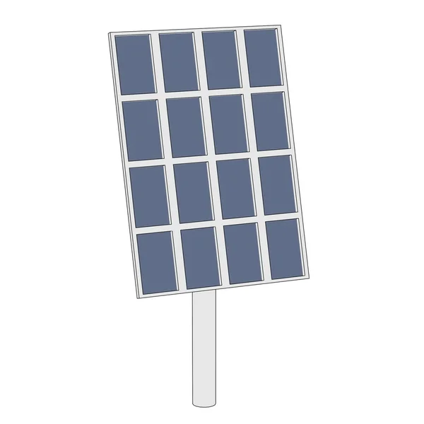 Cartoon image of solar panel — Stock Photo, Image