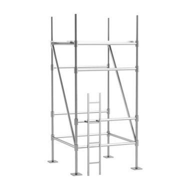 scaffolings gerçekçi 3d render