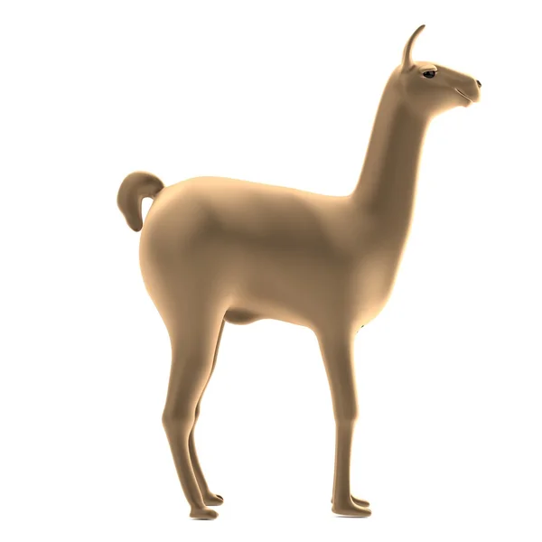 Realistic 3d render of lama — Stock Photo, Image