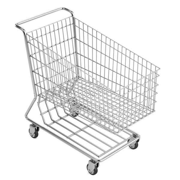 Realistic 3d render of shopping cart — Stock Photo, Image