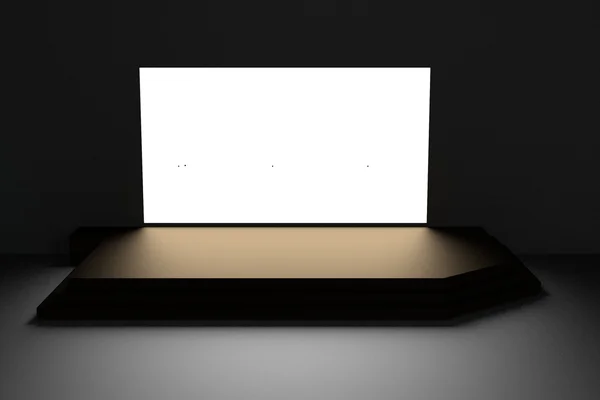 Realistic 3d render of stage — Stock Photo, Image
