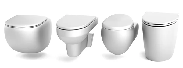 真实的 3d 渲染的厕所 — 图库照片