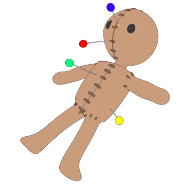 Vudu bebeği çizgi film resim