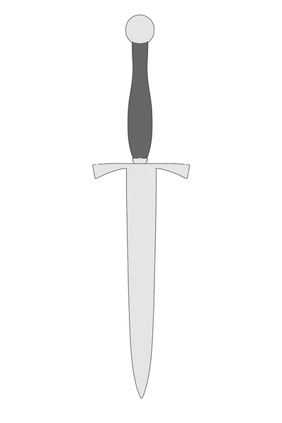 Cartoon image of old sword — Stock Photo, Image