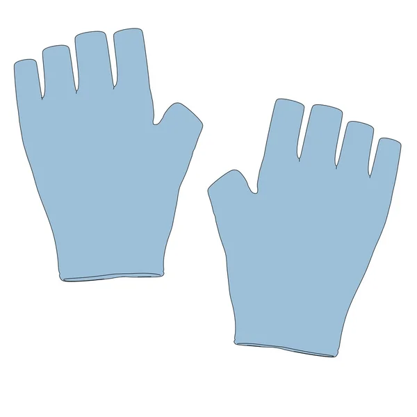 Карикатурное изображение зимних перчаток — стоковое фото