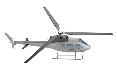 Helikopterin gerçekçi 3d render