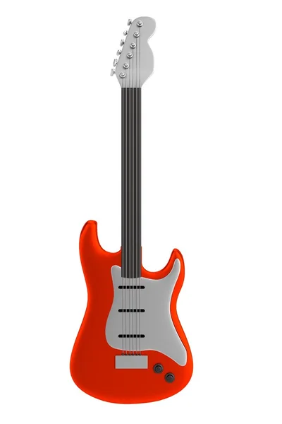 Realistic 3d render of electric guitar — Stock Photo, Image