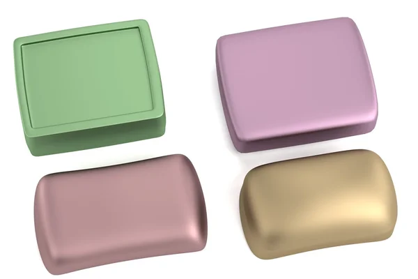 Realistic 3d render of soaps — Stock Photo, Image