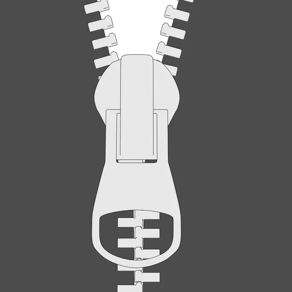 Karikatur Bild der Kleidung Reißverschluss — Stockfoto