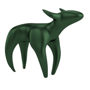 hayvan heykel gerçekçi 3d render