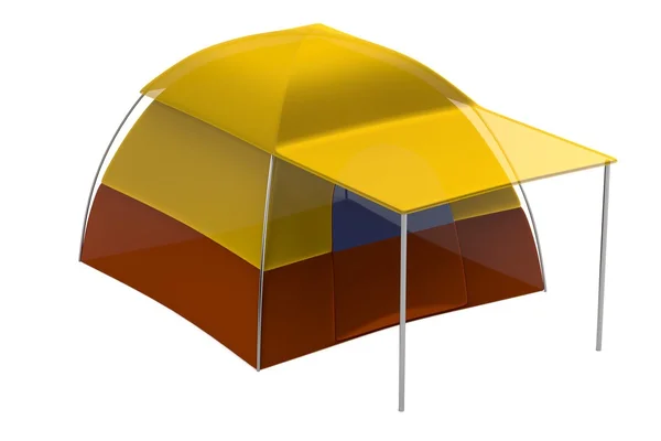 Реалистичное 3D рендеринг палатки — стоковое фото