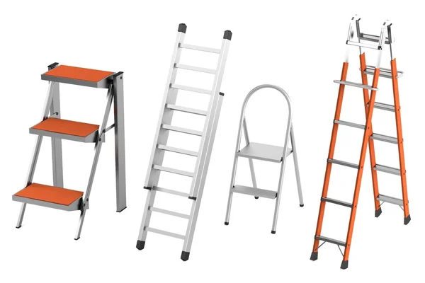 Realistische 3d render van ladders — Stockfoto