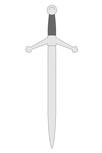 Карикатурное изображение старого меча — стоковое фото