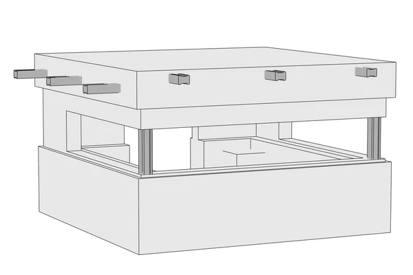 Image de bande dessinée du bunker militaire — Photo