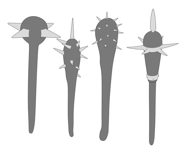 Imagem de desenho animado de arma de espada - maces — Fotografia de Stock