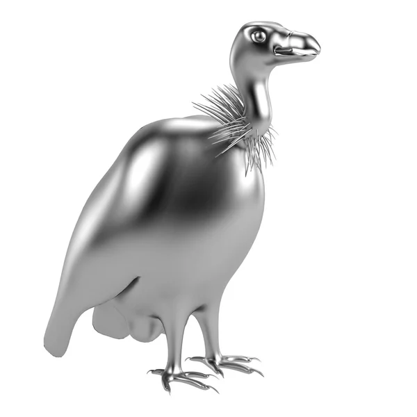 Realistic 3d render of vulture statue — Stock Photo, Image