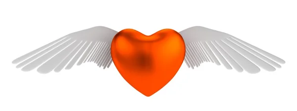 Realistické 3d vykreslení Valentýnské srdce — Stock fotografie