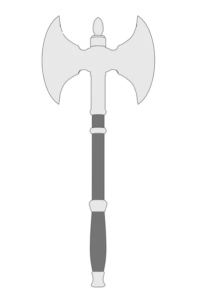 Cartoon image of axe weapon — Stock Photo, Image