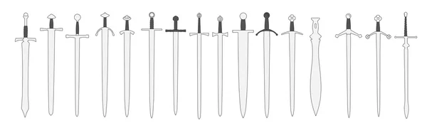 Cartoon image of sword weapons — Stock Photo, Image