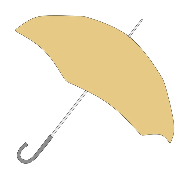 우산 (비 보호의 만화 이미지) — 스톡 사진