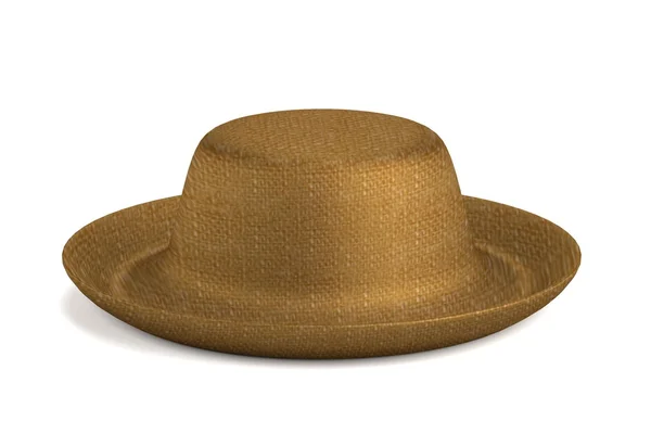 Rendering realistico 3d del cappello estivo — Foto Stock