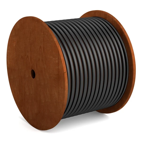 Realistic 3d render of wire spool — Stock Photo, Image